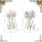 Glitzhome® 32" Elegant Snowflake Ribbon Christmas Bows, 9ct.